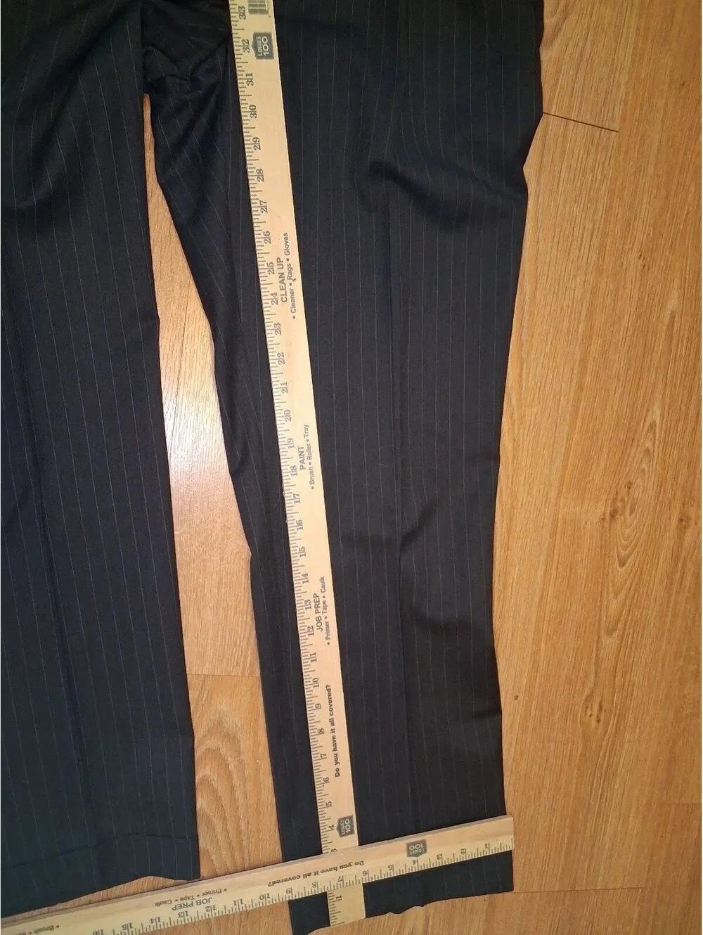 Jack Victor 2 Piece Suit Mens 48XL 38x32 Gray Striped Wool